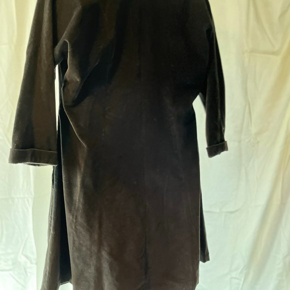 Eskandar High-end Black Oversize Corduroy Coat - Picture 7 of 10